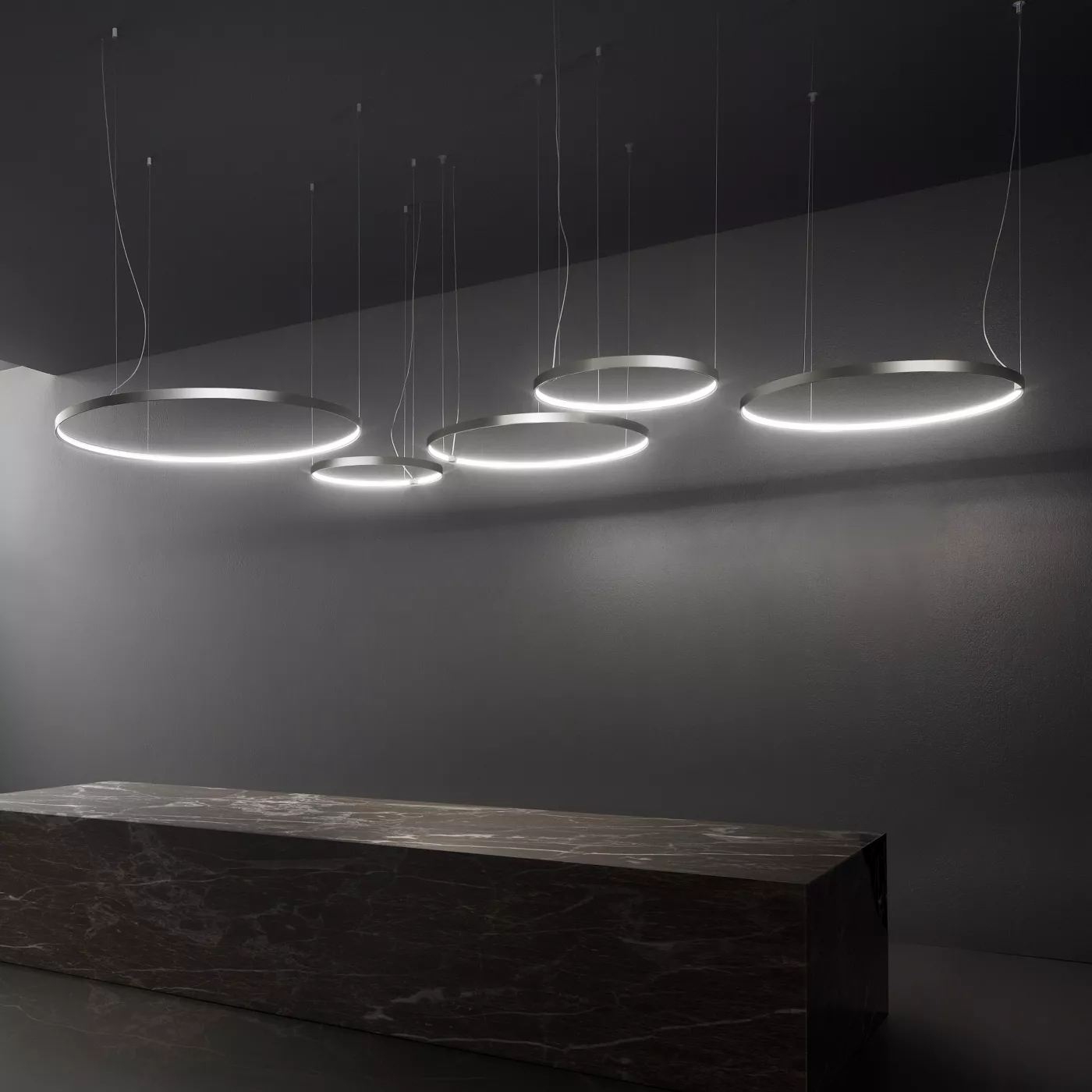 Panzeri Zero Round – Lámpara de suspensión led — imagen 5