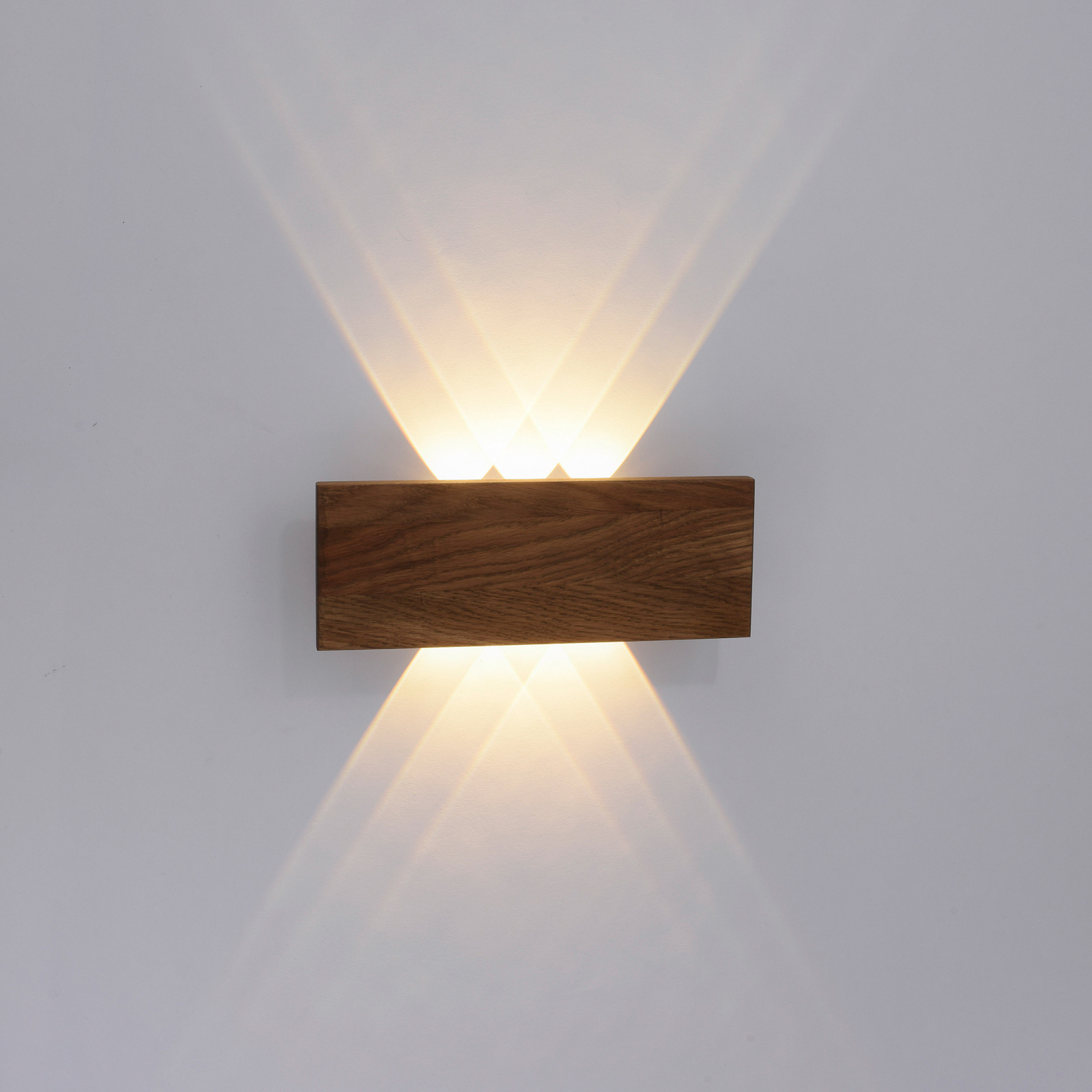 Paul Neuhaus Palma de madera – Aplique de pared led — imagen 3