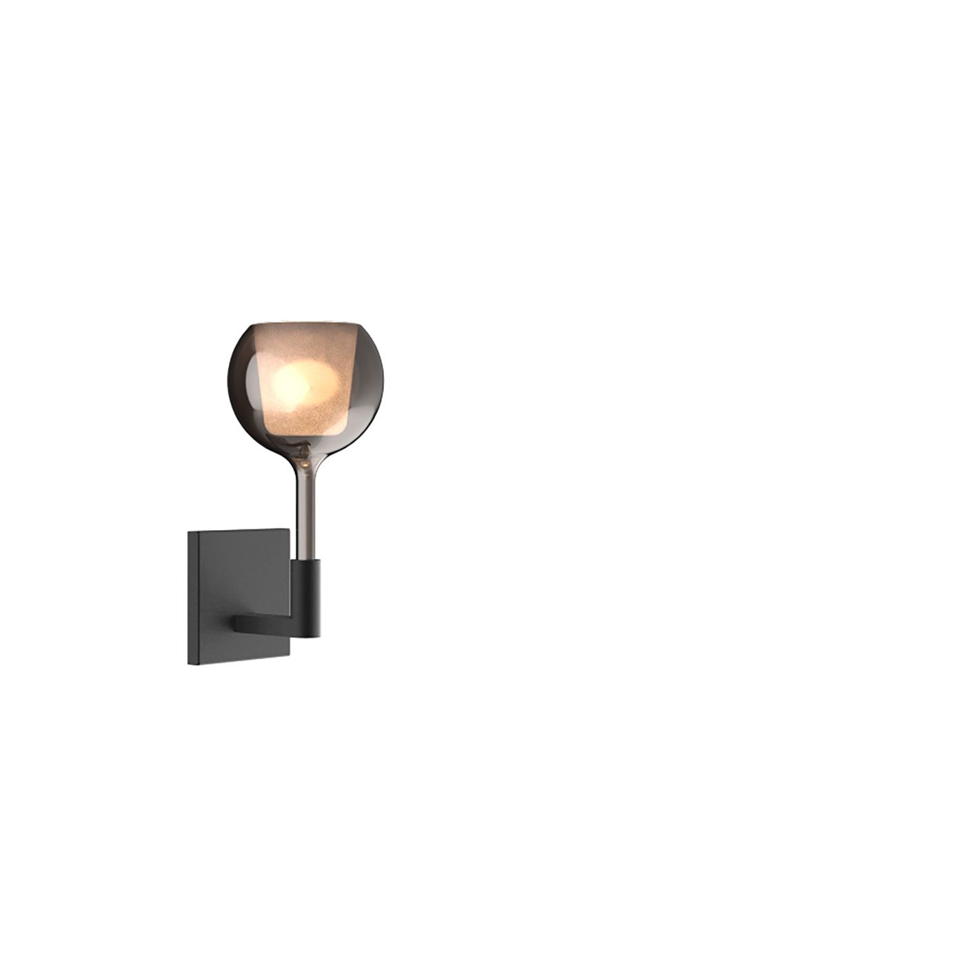 Penta Glo, lámpara de pared negro/oro rosa - 13 cm