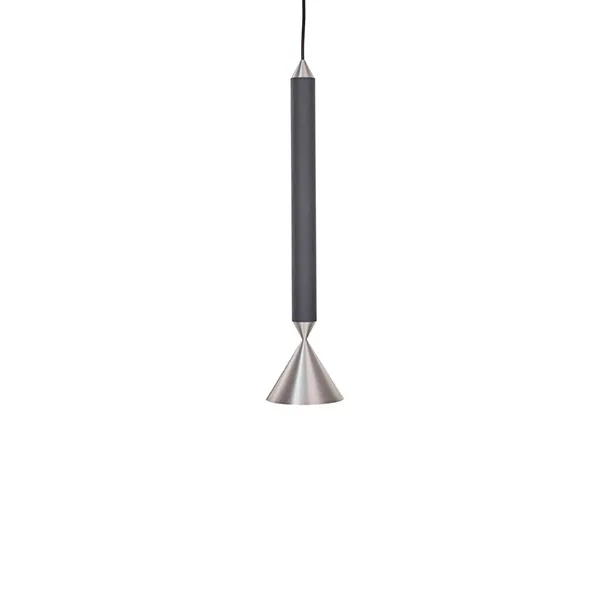 APOLLO 39 Lámpara Colgante Negro/Aluminio Pulido