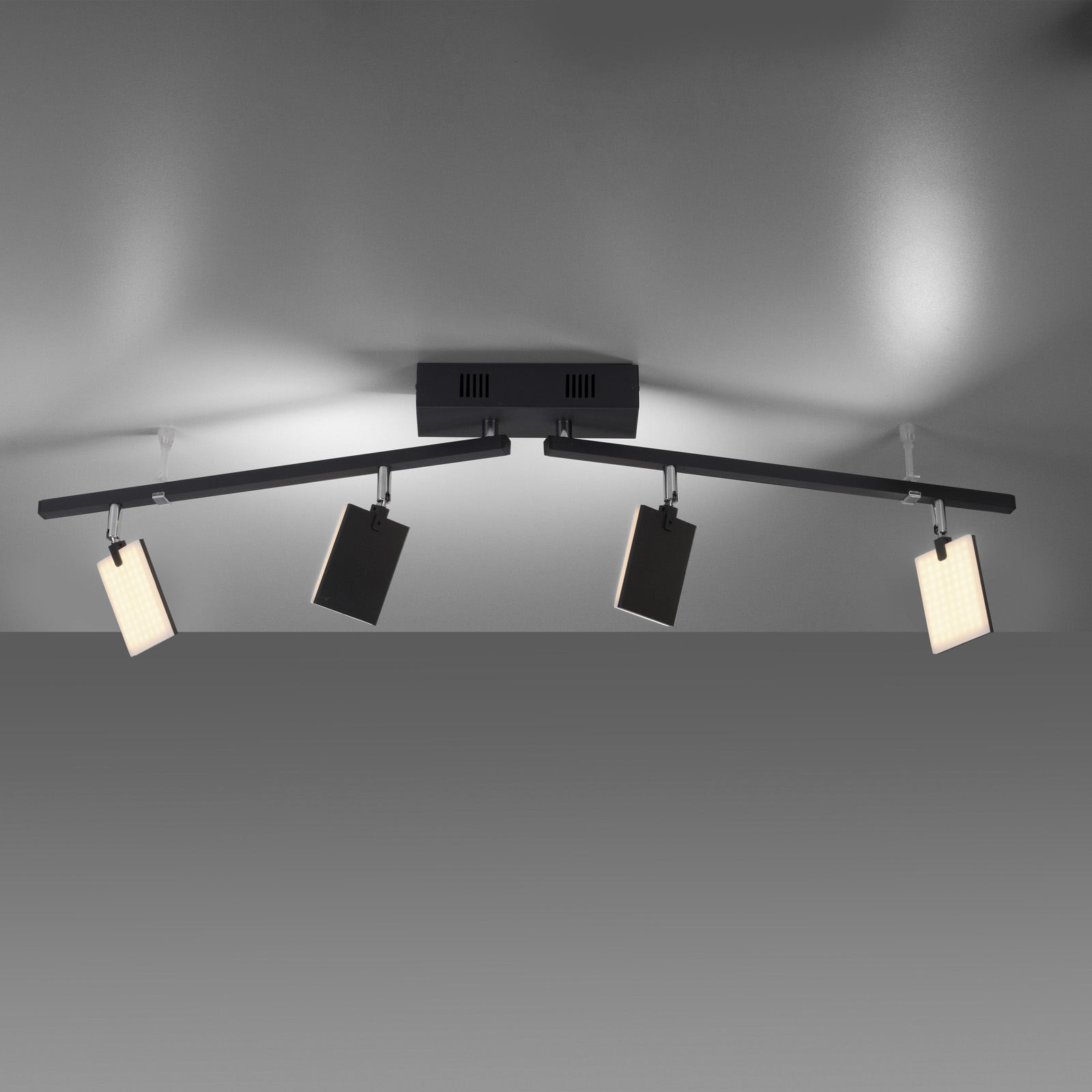 Lámpara de techo Pure Mira 4 luces control remoto CCT