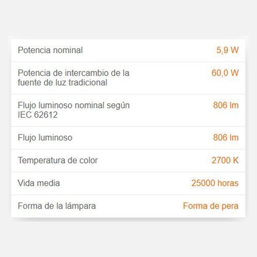 Radium Bombilla Led E27 2700 K — imagen 3