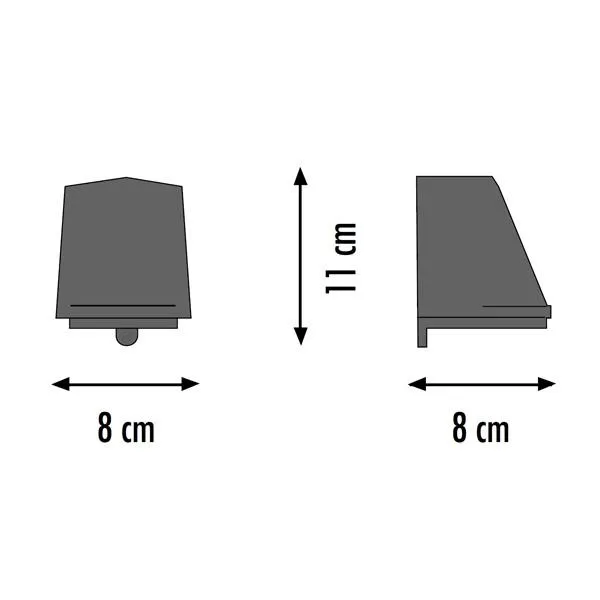 Royal Botania Beamy Para Exterior en Zinc – Lámpara de pared — imagen 4
