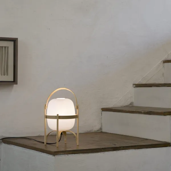 Santa & Cole Cestita Cristal Blanco – Lámpara de mesa — imagen 4
