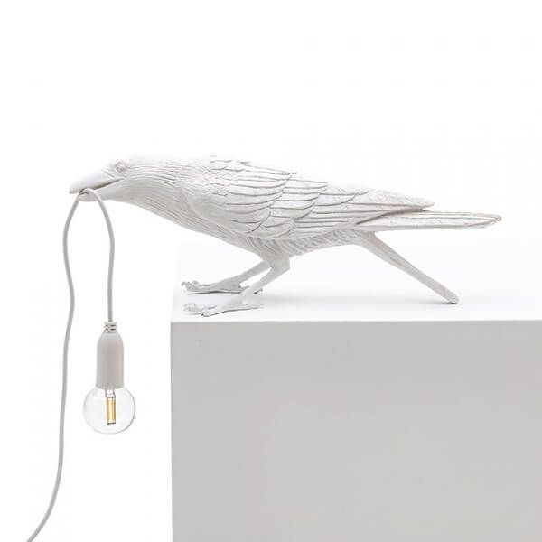 Seletti BIRD LAMP WHITE PLAYING