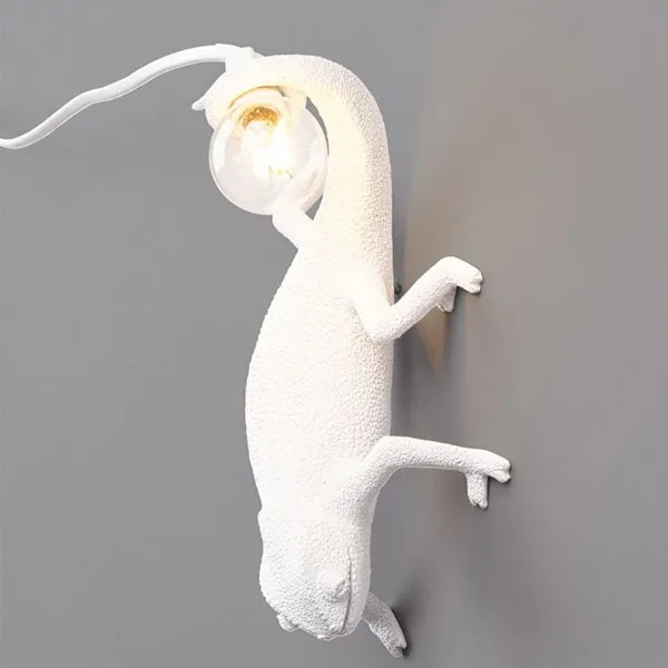 Seletti Chameleon Going Down Blanco – Lámpara de pared — imagen 3