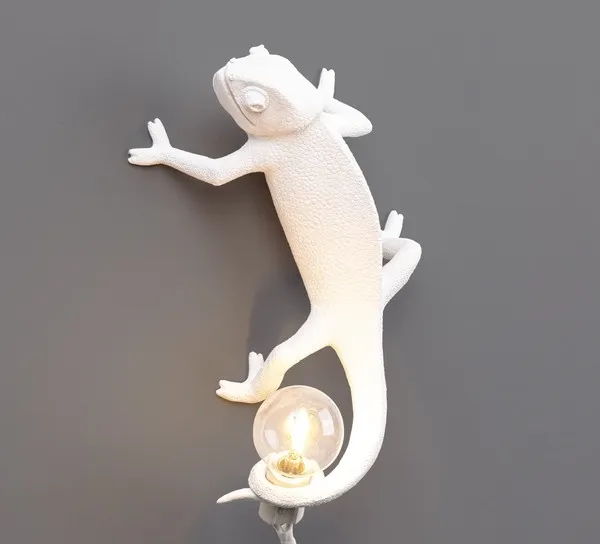 Seletti Chameleon Going Up Blanco – Lámpara de pared — imagen 2