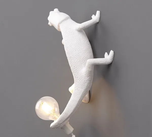 Seletti Chameleon Going Up Blanco – Lámpara de pared — imagen 3