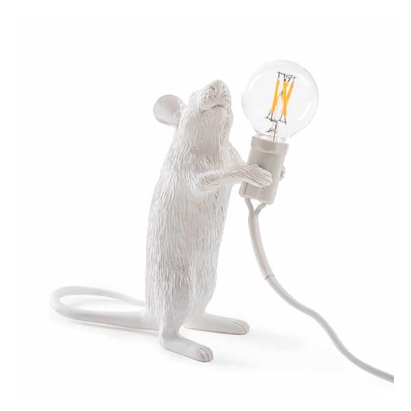 Seletti MOUSE LAMP WHITE DE PIE