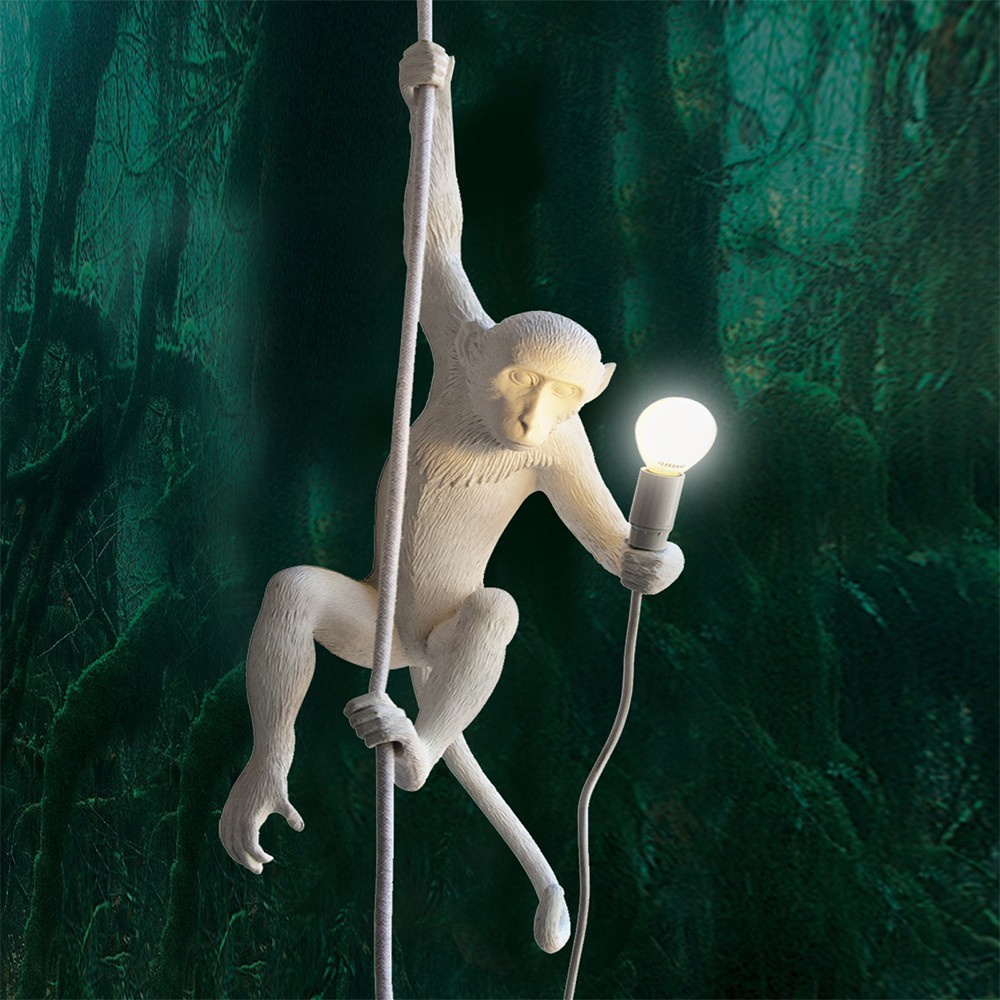 Seletti The Monkey Lamp Ceiling white — imagen 4