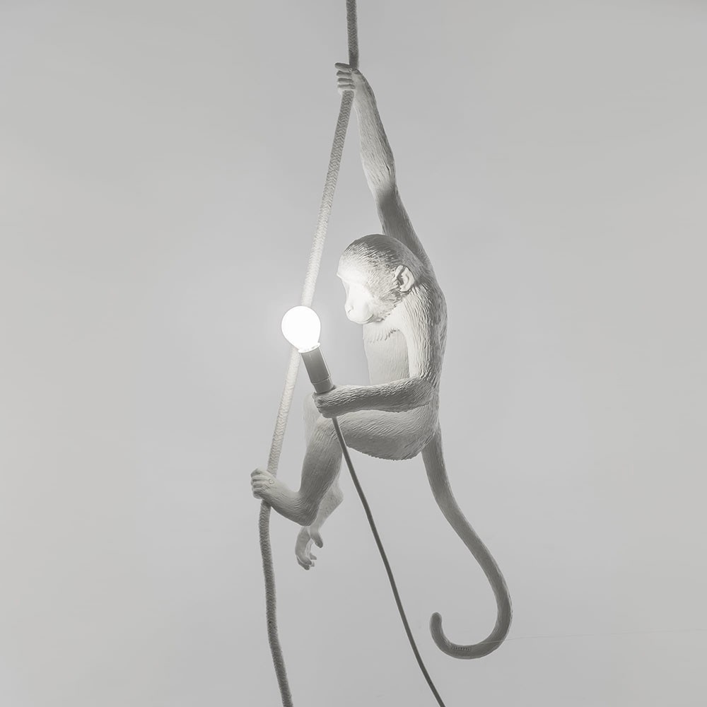 Seletti The Monkey Lamp Ceiling white — imagen 6