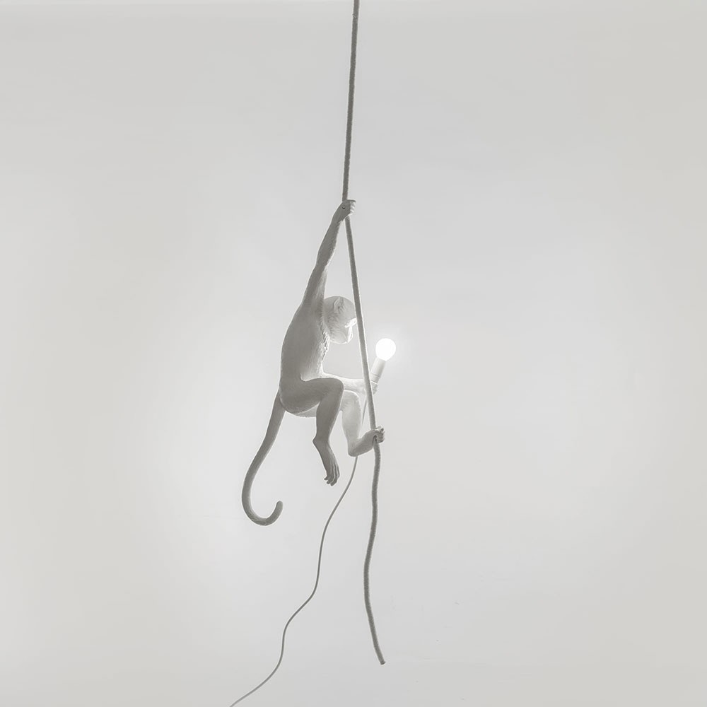 Seletti The Monkey Lamp Ceiling white — imagen 7