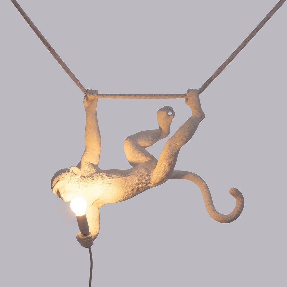 Seletti The Monkey Lamp Swing white — imagen 3
