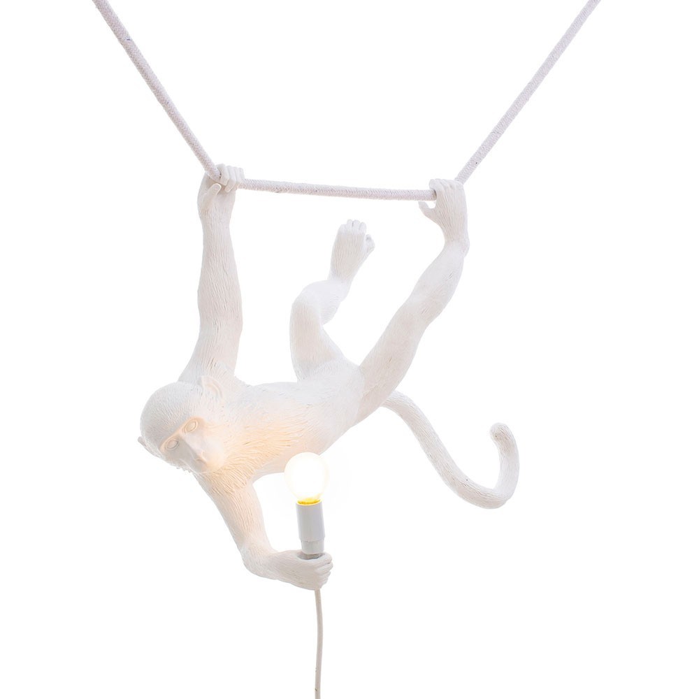 Seletti The Monkey Lamp Swing white