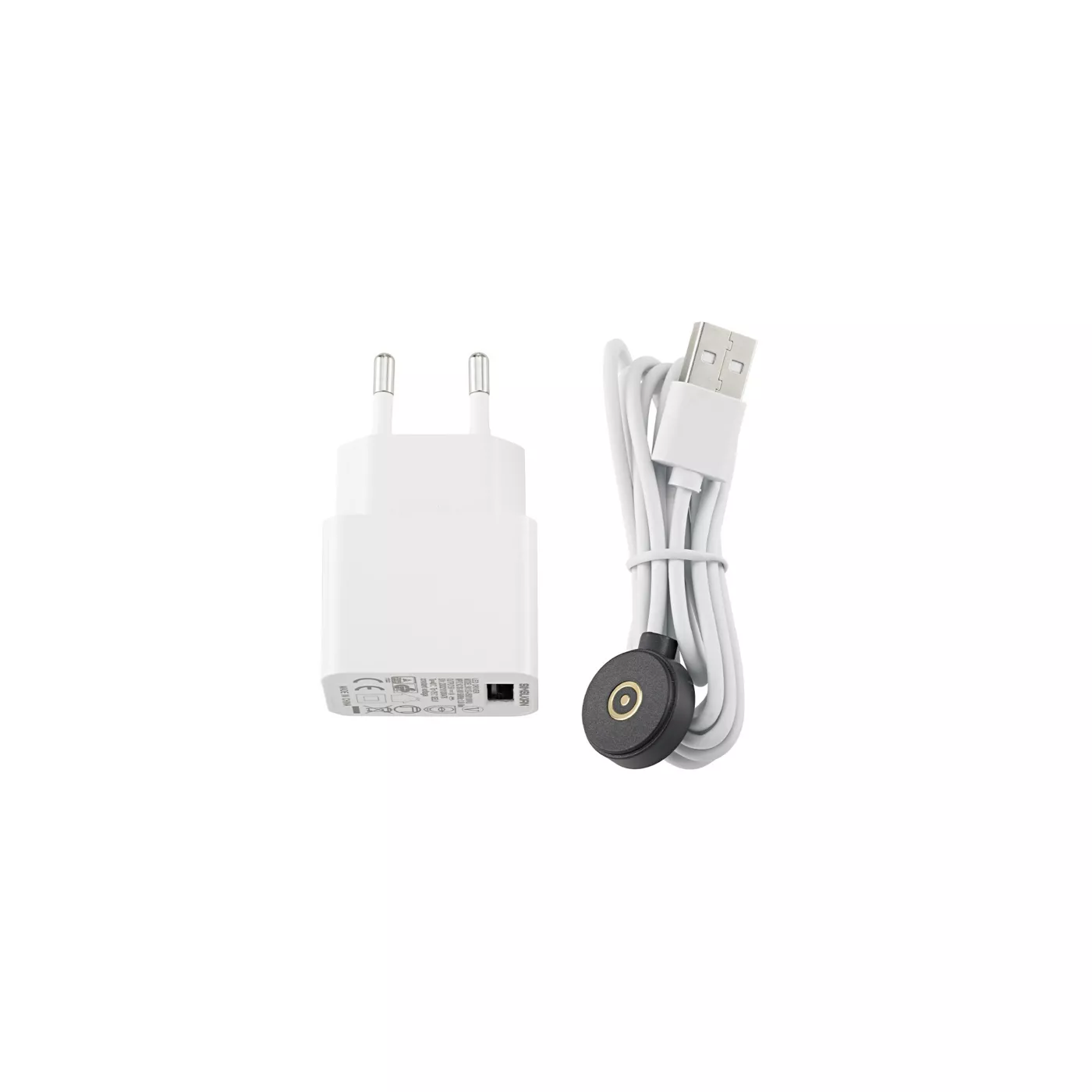 Sigor Easy-Connect Puk Cable de carga incl Fuente de alimentación para Nuindie blanco