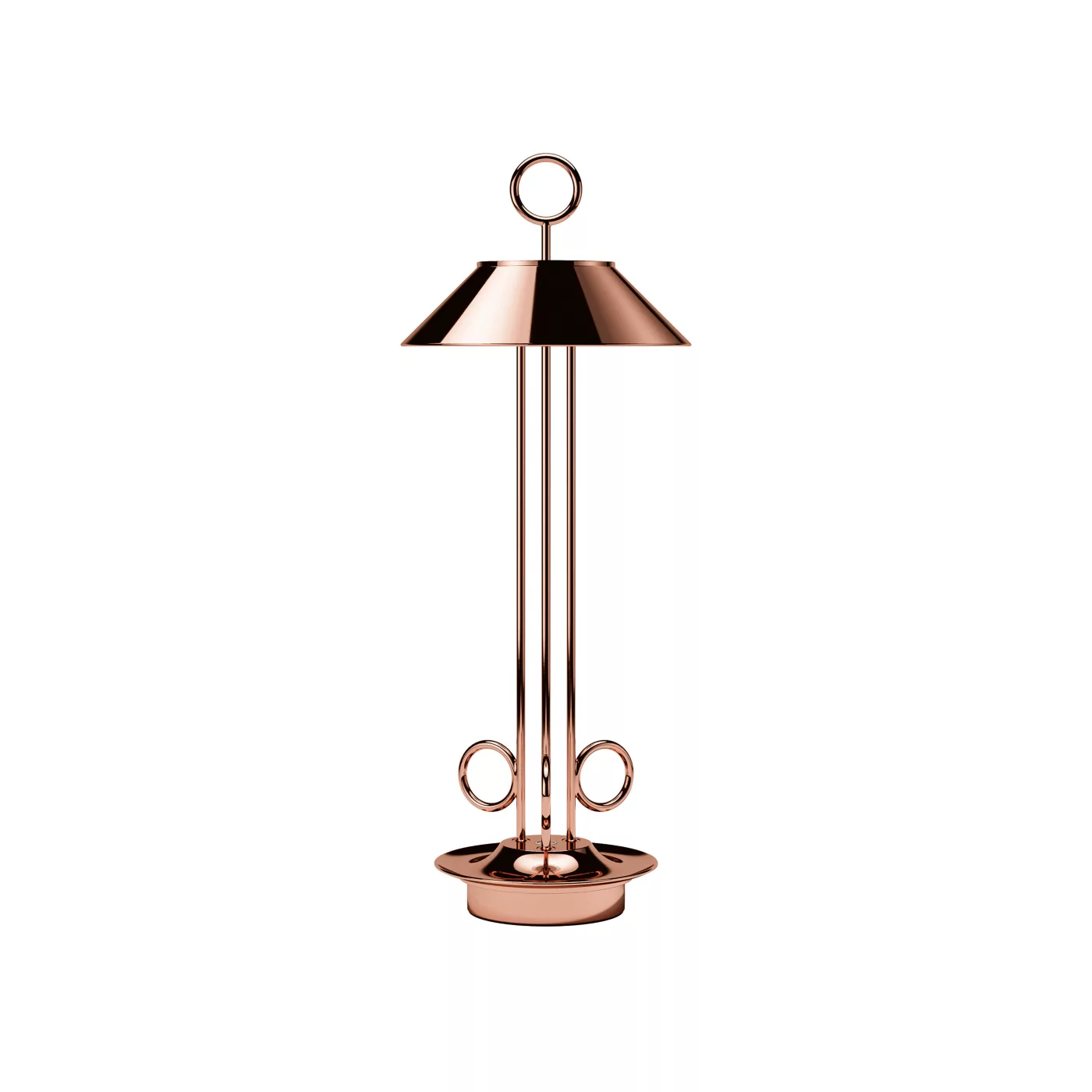 Sigor Nudiderot, lámpara recargable LED cobre