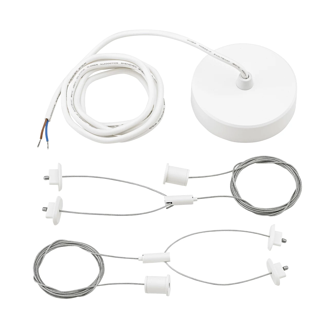 Sigor Pendelset para Plank lámpara de techo LED blanco