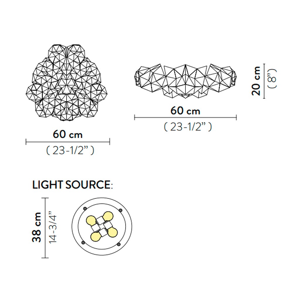 Slamp Drusa – Aplique/plafón — imagen 7