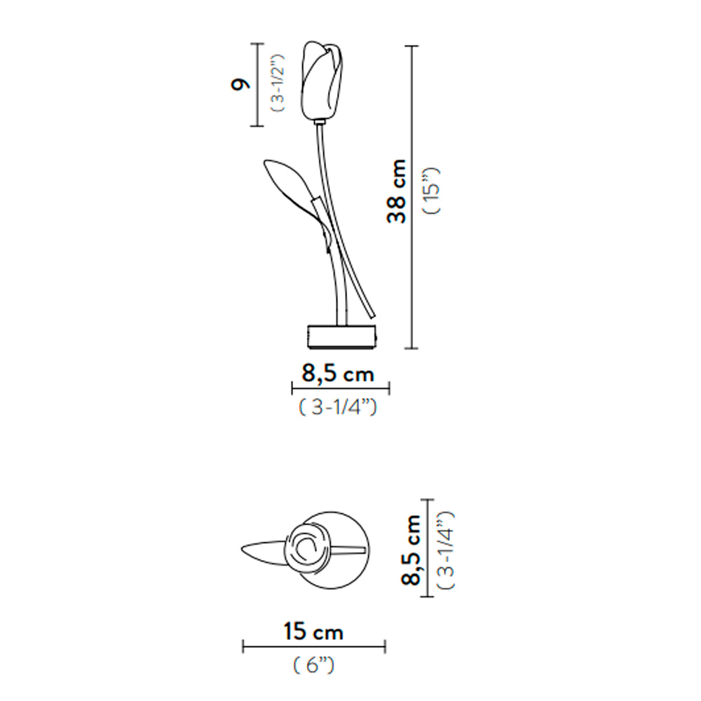 Slamp Tulip Battery – Lámpara sobremesa — imagen 8