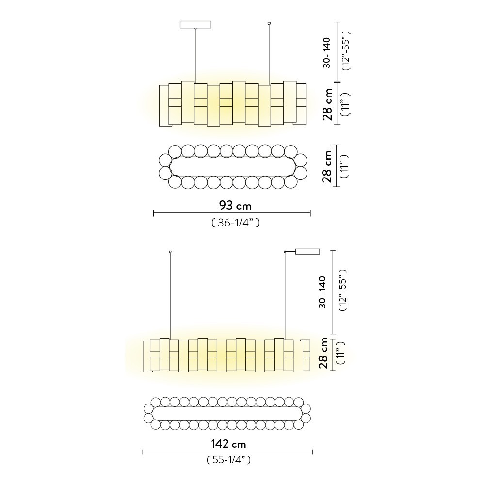 Slamp La Lollo Linear – Lámpara suspensión — imagen 5