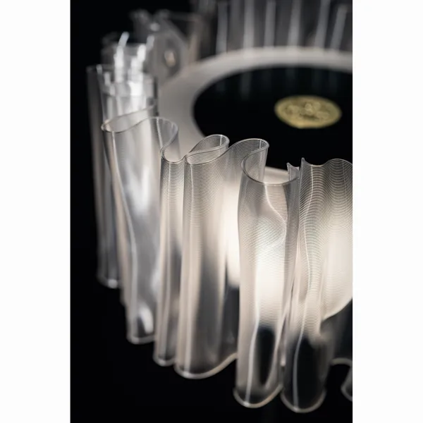 Slamp Accordéon Portátil Transparente/ Blanco – Lámpara — imagen 4