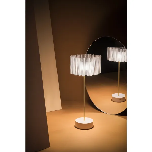 Slamp Accordéon Portátil Transparente/ Blanco – Lámpara — imagen 5