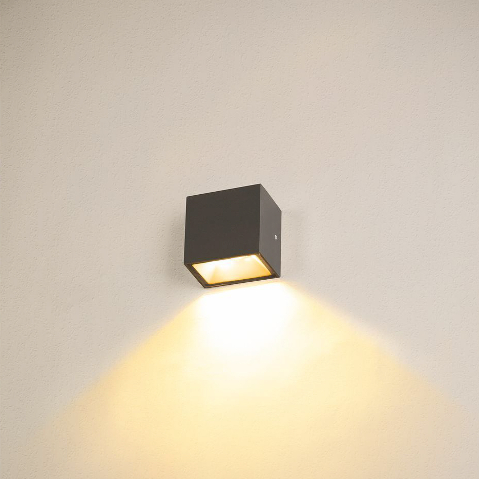 SLV Sitra Single Aplique de exterior LED hacia abajo con CCT
