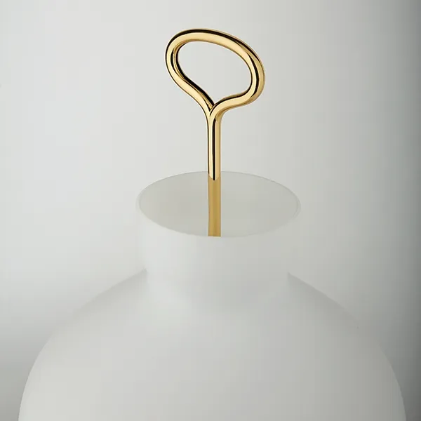 TATO Arenzano Alto Blanco Y Bronce – Lámpara de mesa — imagen 3