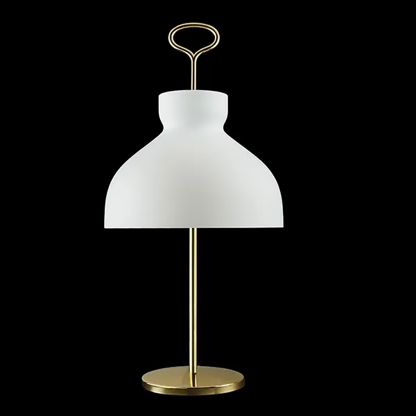 TATO Arenzano Alto Blanco Y Cromo – Lámpara de mesa — imagen 4