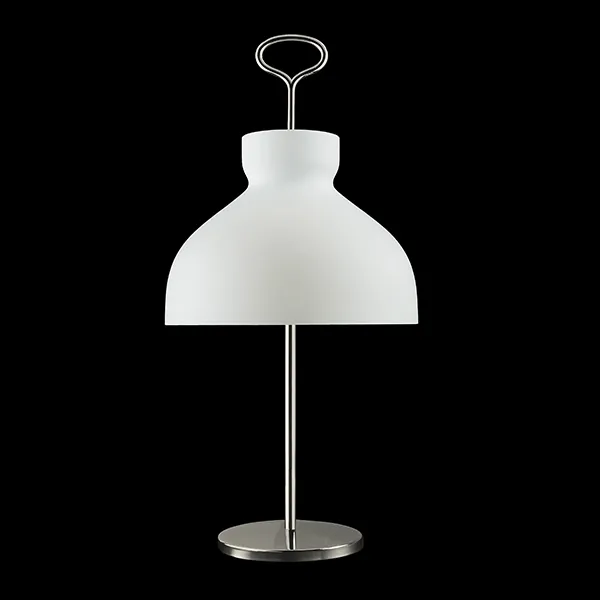 TATO Arenzano Alto Blanco Y Cromo – Lámpara de mesa — imagen 5