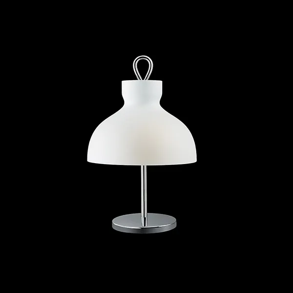 TATO Arenzano Bajo Blanco Y Cromo – Lámpara de mesa — imagen 2