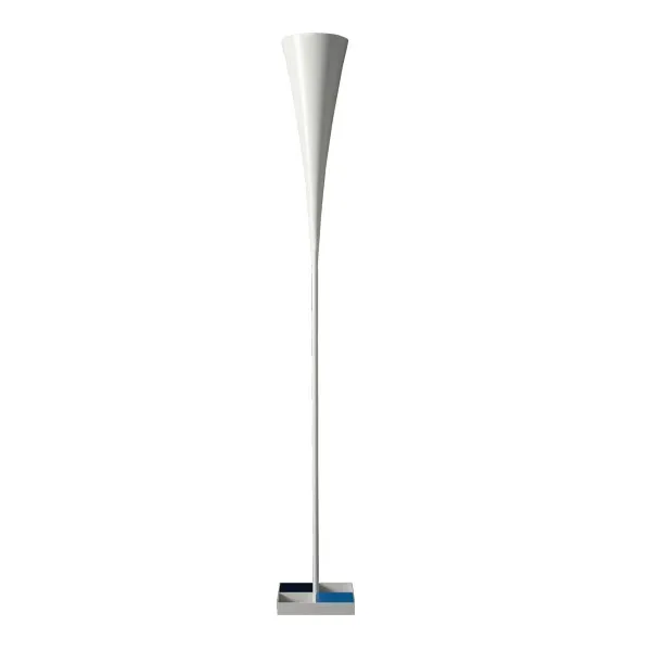 De-Lux D8 Lámpara de Pie de Pie Azul Y Blanco Mate