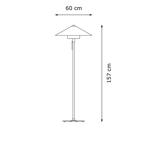 Tecnolumen Wagenfeld Wst L 30 – Lámpara de pie — imagen 2