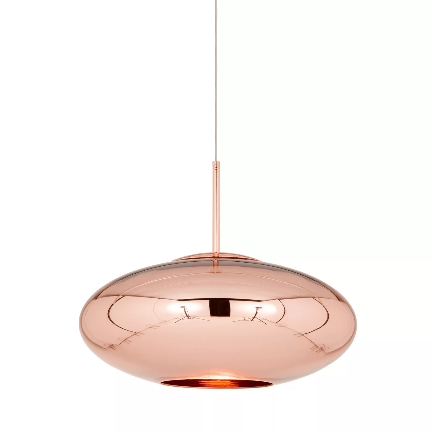 Tom Dixon Copper Wide, lámpara de suspensión LED