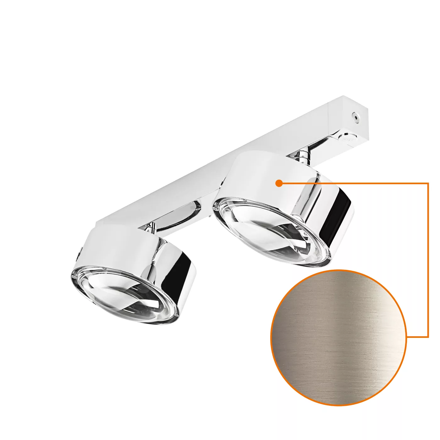 Top Light Puk Maxx Choice Move 45 cm, y pared – Lámpara de techo — imagen 5