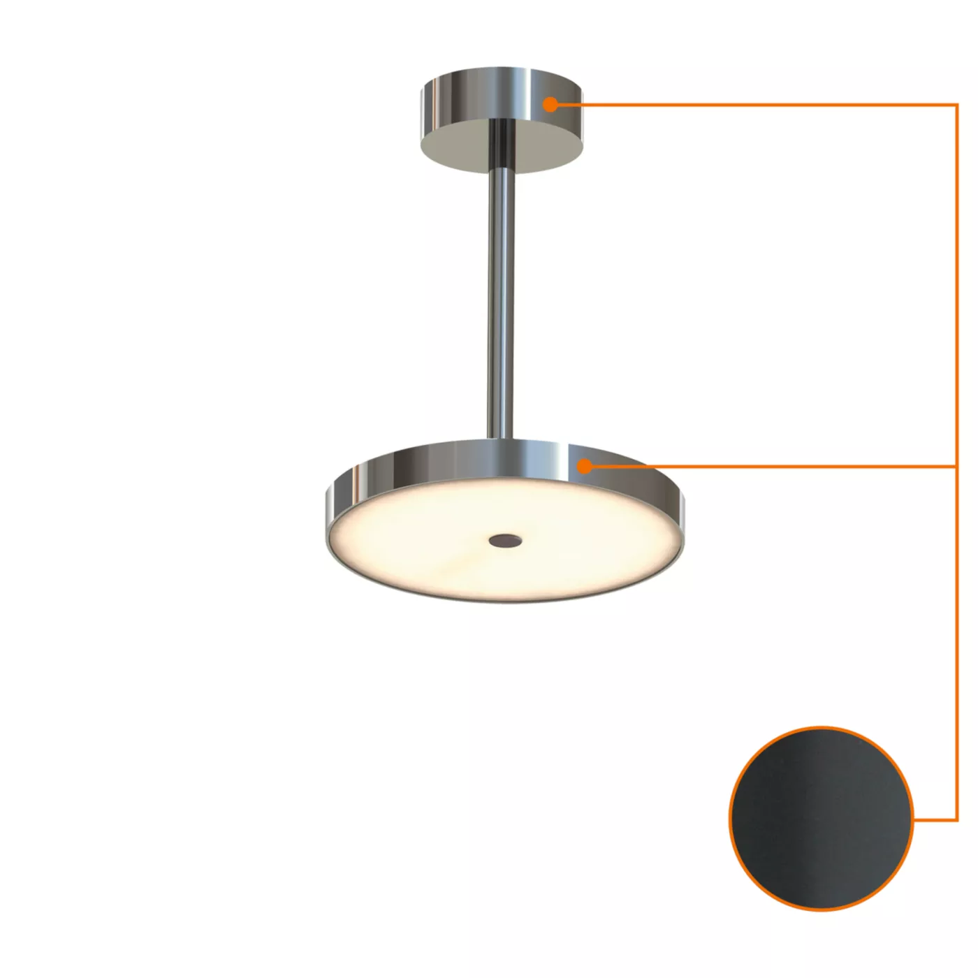 Top Light Sun, lámpara de techo ø13 cm Downlight LED