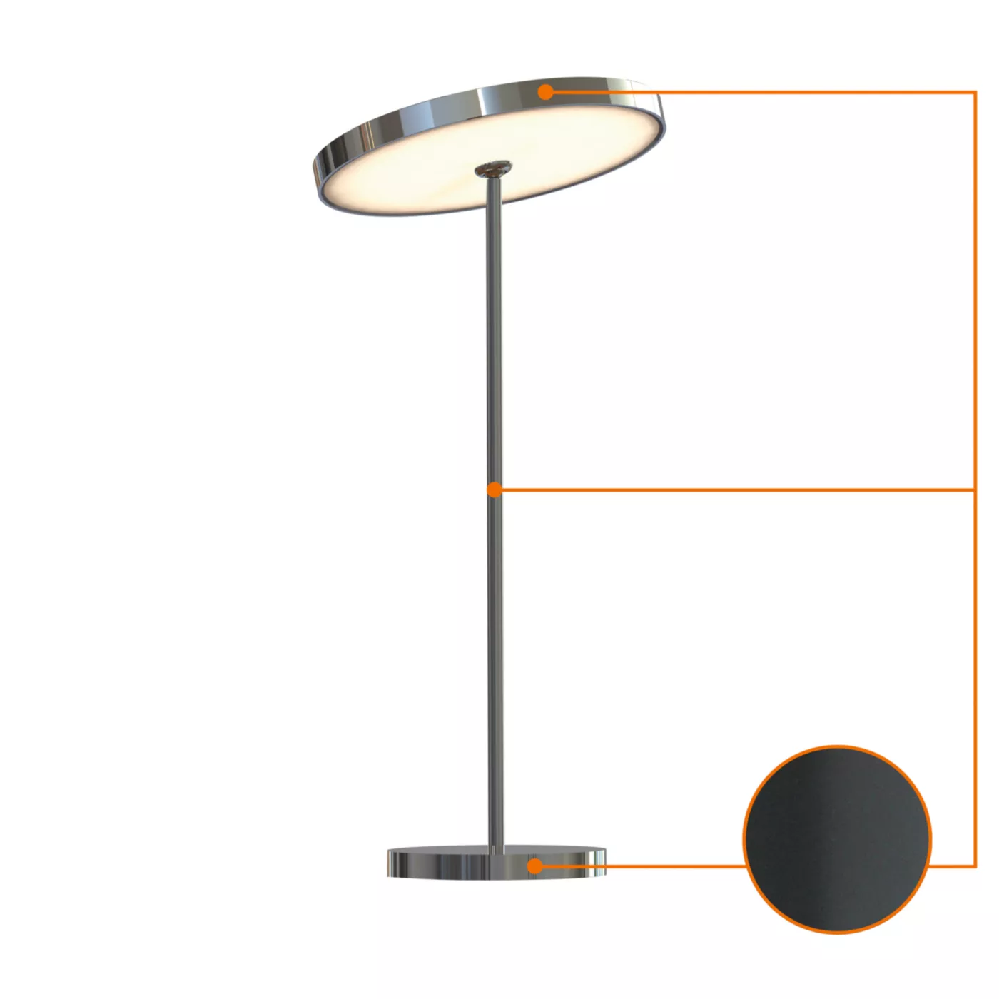 Top Light Sun Large, ø21 cm Led – Lámpara de sobremesa — imagen 3