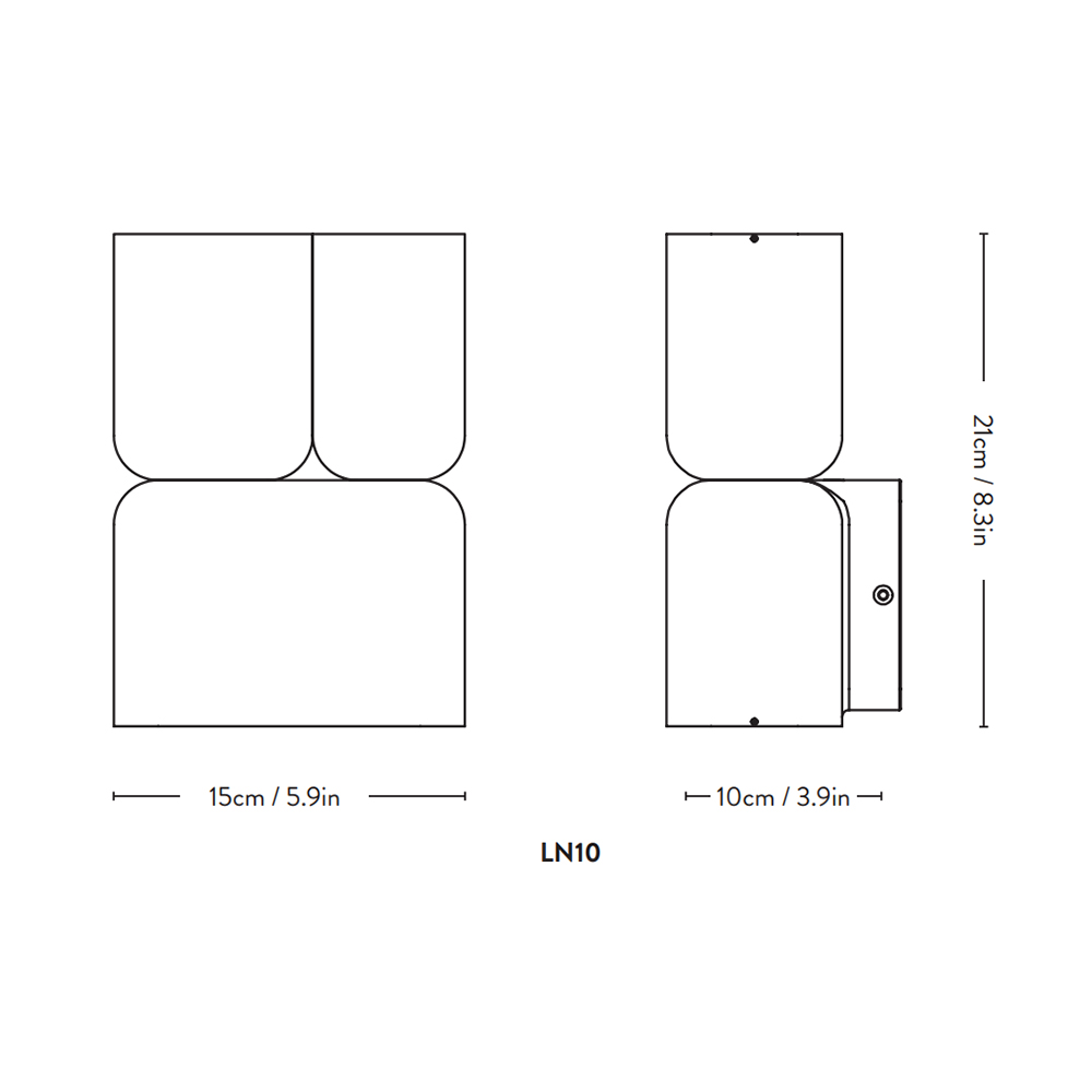 &Tradition Tabata – Lámpara de pared — imagen 8