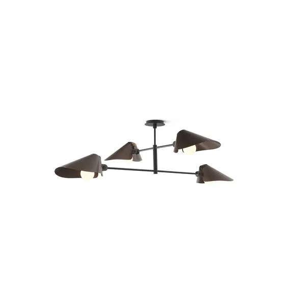 &Tradition Bonnet SC91 Ø100 Bronce/ Negro – Lámpara de techo — imagen 5