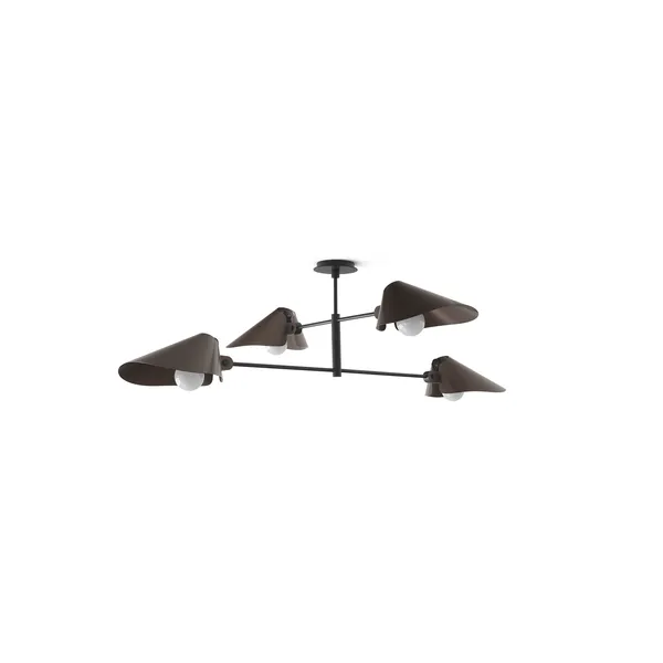 Bonnet SC91 Lámpara de Techo Ø100 Bronce/ Negro
