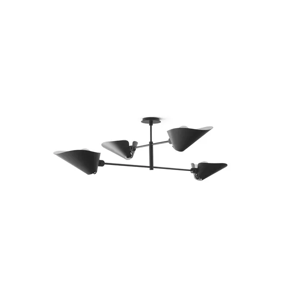 &Tradition Bonnet SC91 Ø100 Negro – Lámpara de techo — imagen 3