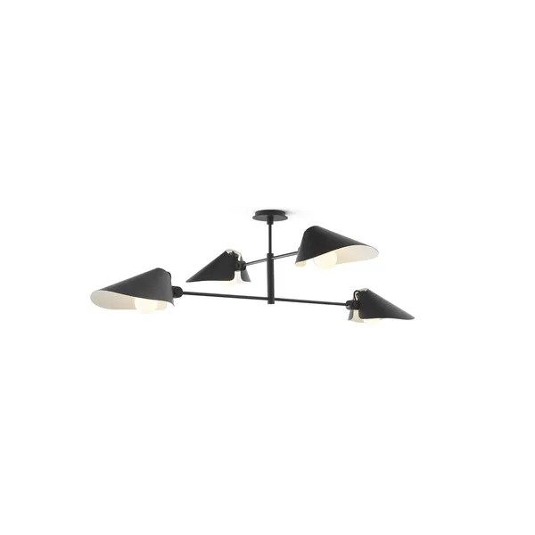 &Tradition Bonnet SC91 Ø100 Negro – Lámpara de techo — imagen 5