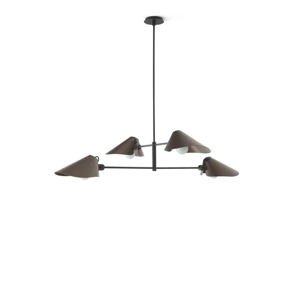 Bonnet SC92 Lámpara de Araña Ø100 Bronce/ Negro