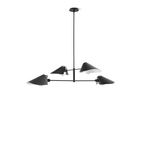 Bonnet SC92 Lámpara de Araña Ø100 Negro