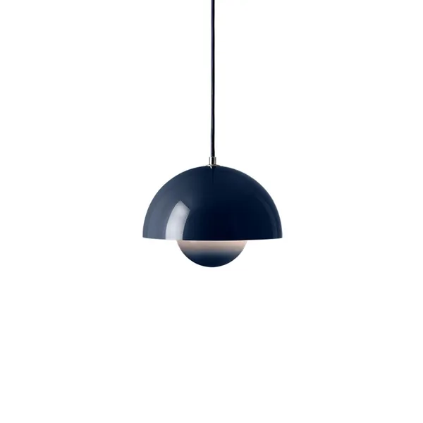 Flowerpot VP1 Lámpara Colgante Acero Azul