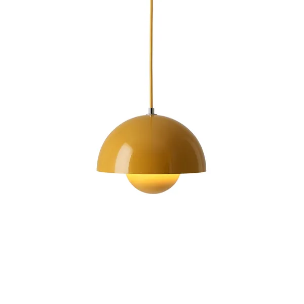 Flowerpot VP1 Lámpara Colgante Amarillo Mostaza