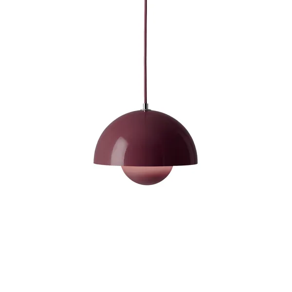 Flowerpot VP1 Lámpara Colgante Morado Oscuro