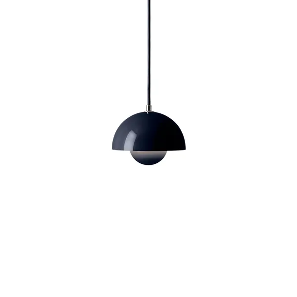 Flowerpot VP10 Lámpara Colgante Acero Azul