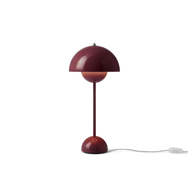 Flowerpot VP3 Lámpara de Mesa Morado Oscuro
