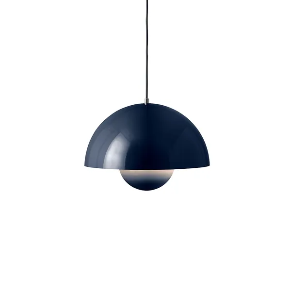 Flowerpot VP7 Lámpara Colgante Acero Azul